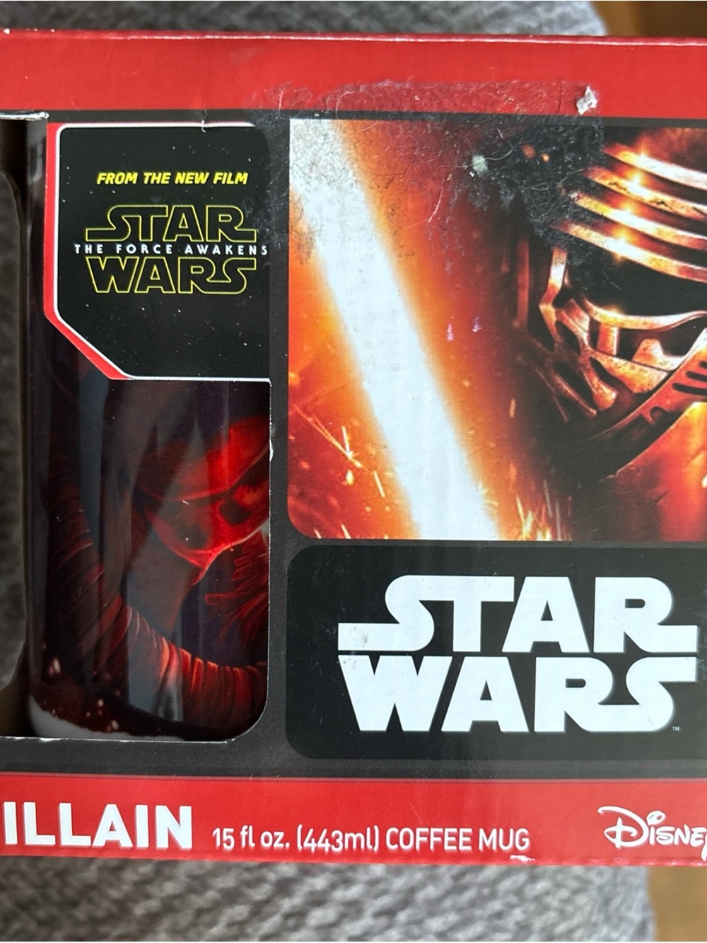 Star Wars Black & Red Kylo Ren Collector Mug Villain NWOTS